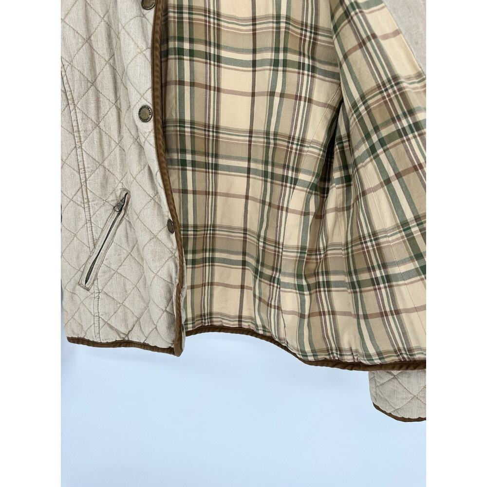 Polo Ralph Lauren Jeans Co. Women’s Classic Quilted Snap Front Jacket Size L - Picture 7 of 10